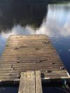 worst lake dock ever, snakes on a lake
