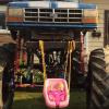 how to make baby happy with what makes daddy happy, swing on monster truck frame