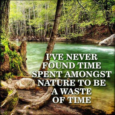 i've never found time spent amongst nature to be a waste of time