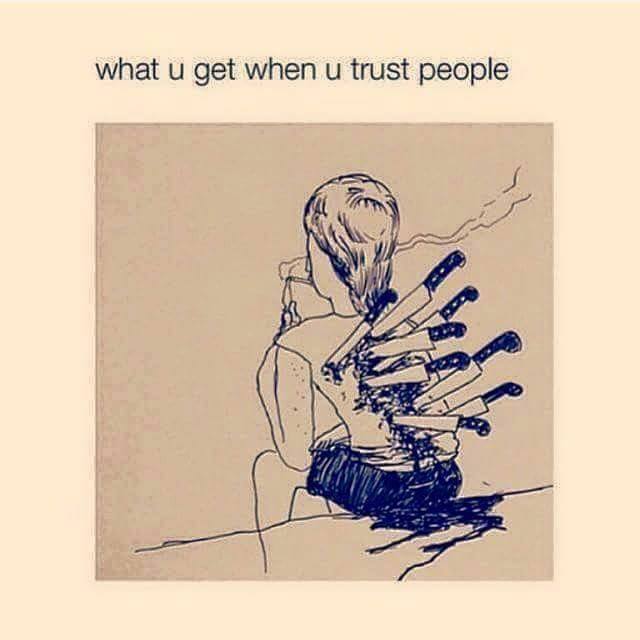 what you get when you trust people