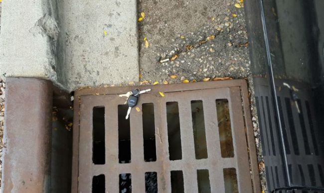 when your luck is looking up at you like keys on a sewer grate