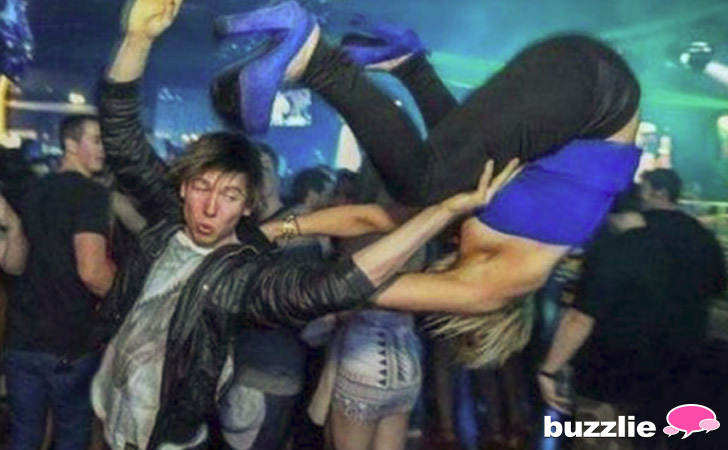 club acrobatics fail photograph at the right time