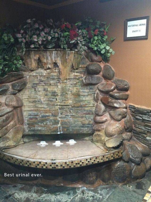 best waterfall urinal ever, win