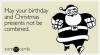 may your birthday and christmas presents not be combined, ecard