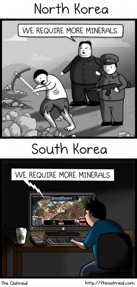 north korea versus south korea, we require more minerals