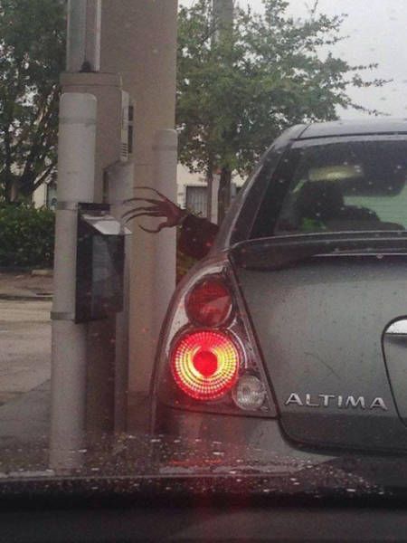when the person getting gas in front of you is a witch