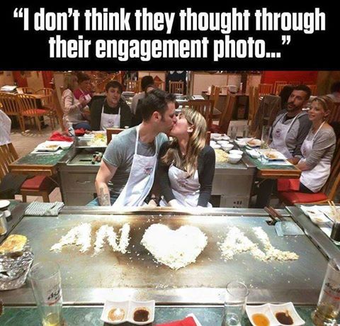 i don't think they thought through their engagement photo, anal, wtf