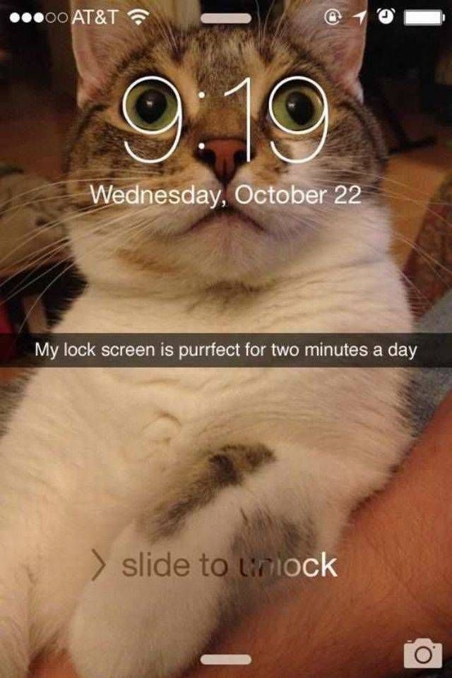 my lock screen is perfect for two minutes a day