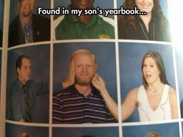 found this in my son's yearbook, wtf