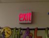 the only exit sign in lower case letters in existence