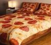 pizza themed bed spreadings