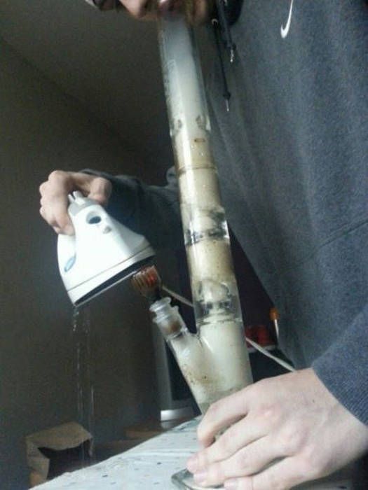 using your iron to smooth out the wrinkles in life, bong
