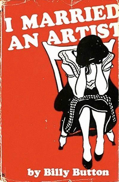 i married an artist, woman on chair in tears, book