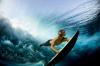 surfing underwater, cool ocean photograph