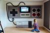 home entertainment system built to look like the original nintendo console