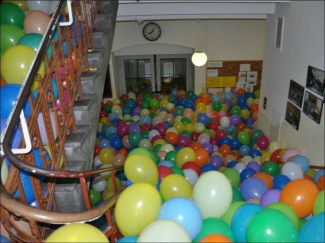 when you went a little bit overboard on the balloons