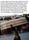 a coffin maker was on his way to deliver one of his coffins