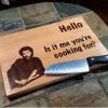 hello is it me you're cooking for?, cutting board, meme