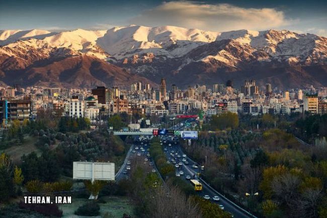 just a photo of tehran in iran