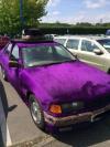 purple felt car, wtf