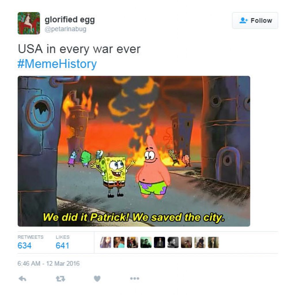 usa in every war, we did it patrick we saved the city, memehistory