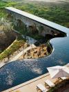 old stone bridge turned into cool pool