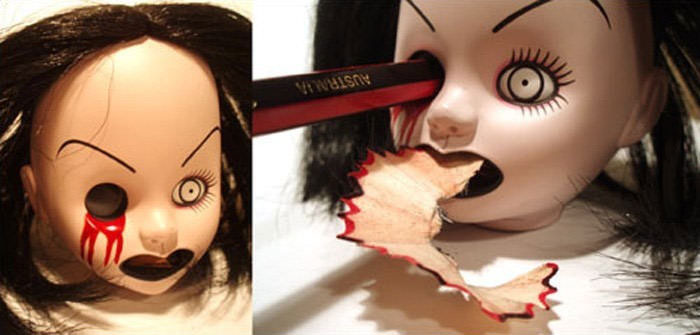 goth doll pencil sharpener