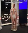 this is how a spanish tv presenter welcomed the year 2016, see through diamond dress