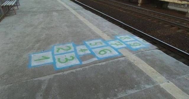 hopscotch ending on the train tracks, when you want to get an abortion but it's already 5 years old