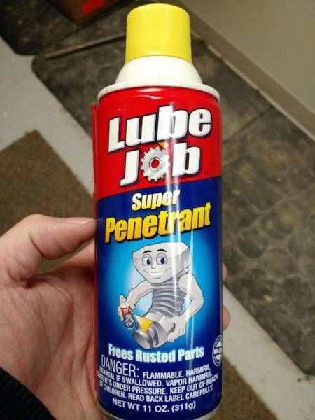 lube job super penetrant, frees rusted parts