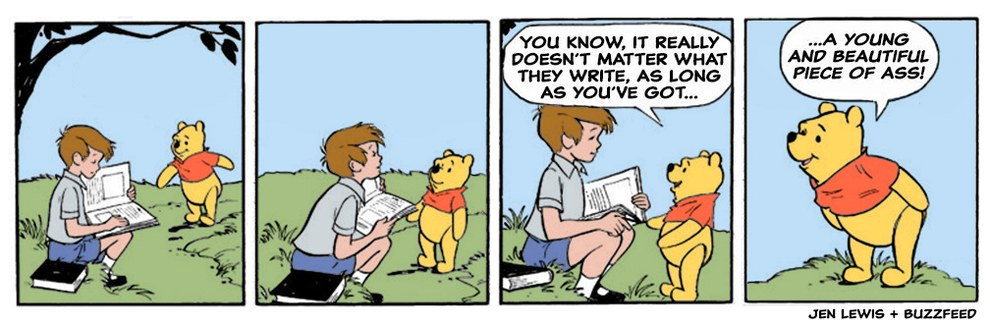 if winnie the pooh said the same things as donald trump, featuring 100% real donald trump quotes