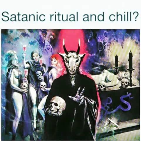 satanic ritual and chill