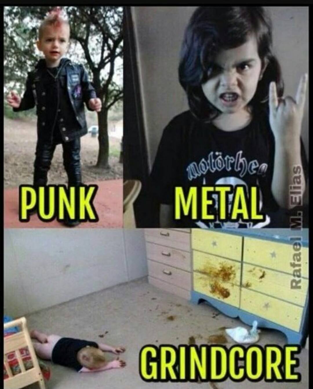 punk, metal, grindcore