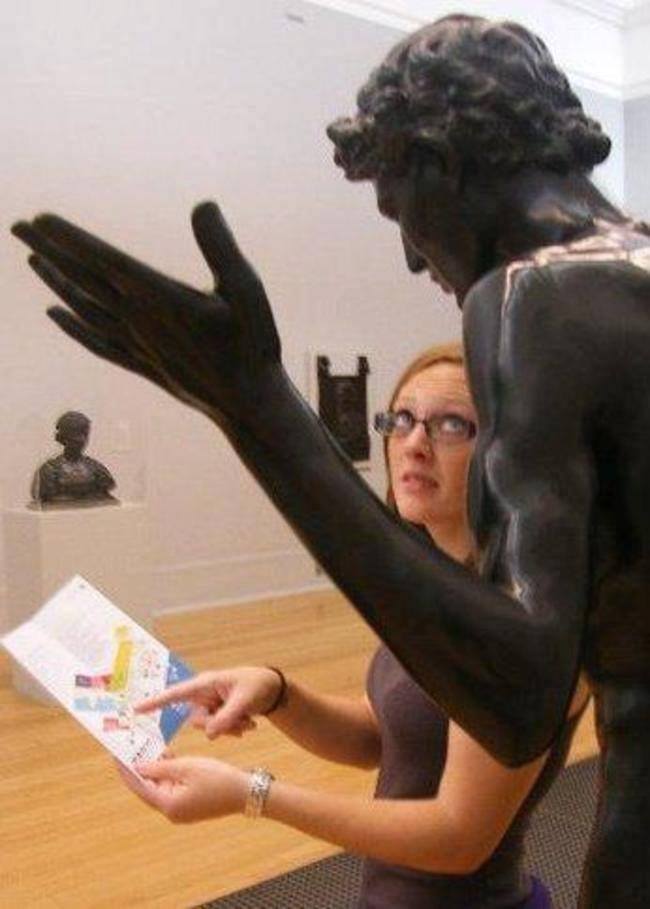 when you ask a statue for directions