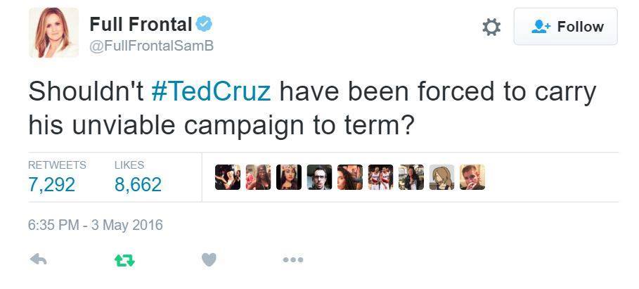 shouldn't ted cruz have been forced to carry his unviable campaign to term?, republican logic