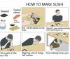 how to make sushi, seaweed, smoked salmon, rice, soy sauce, roll the salmon in rice, holy shit, you ruined everything, life everything you do