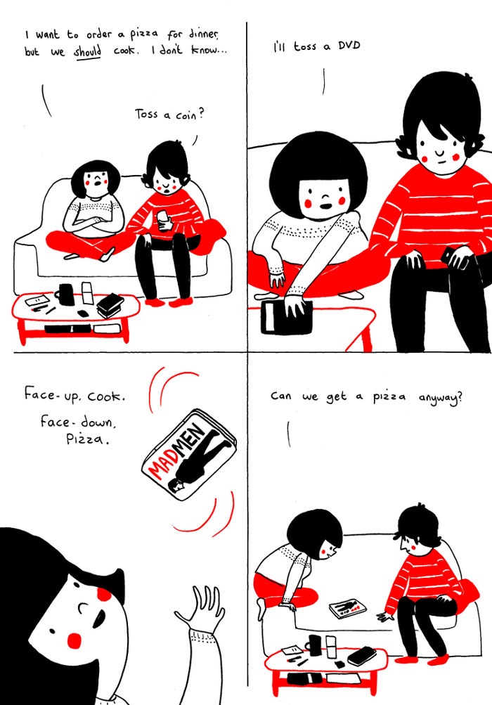 24 relationship comics that illustrate the beauty in the mundane moments