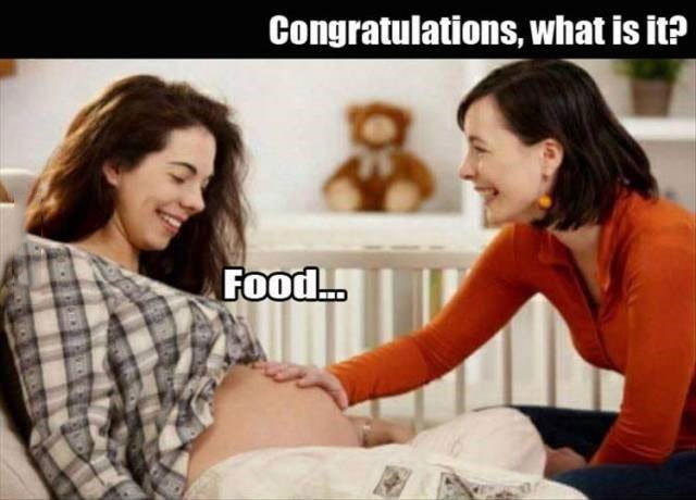 congratulations what is it?, food, fat woman