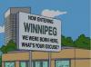 now entering winnipeg, we were born here what's your excuse?
