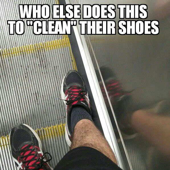 who else does this to clean their shoes