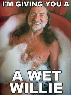 i'm giving you a wet willie