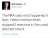 the nra says what happened in nice france could have been stopped if everyone in the crowd also had a truck