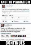 and the plagiarism continues, trump copies obama tweet word for word