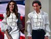 melania trump steals fashion from jerry seinfeld, pirate shirt, wtf, poorly dressed