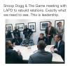 snoop dogg and the game meeting with laid to rebuild relations, exactly what we need to see, this is leadership