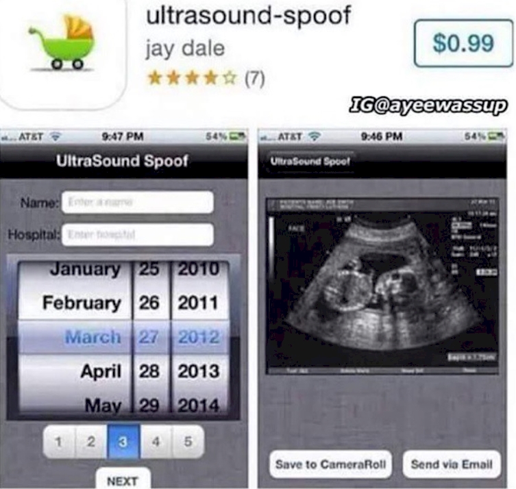 ultrasound spoof app