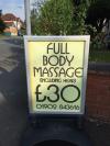 full body massage, including head