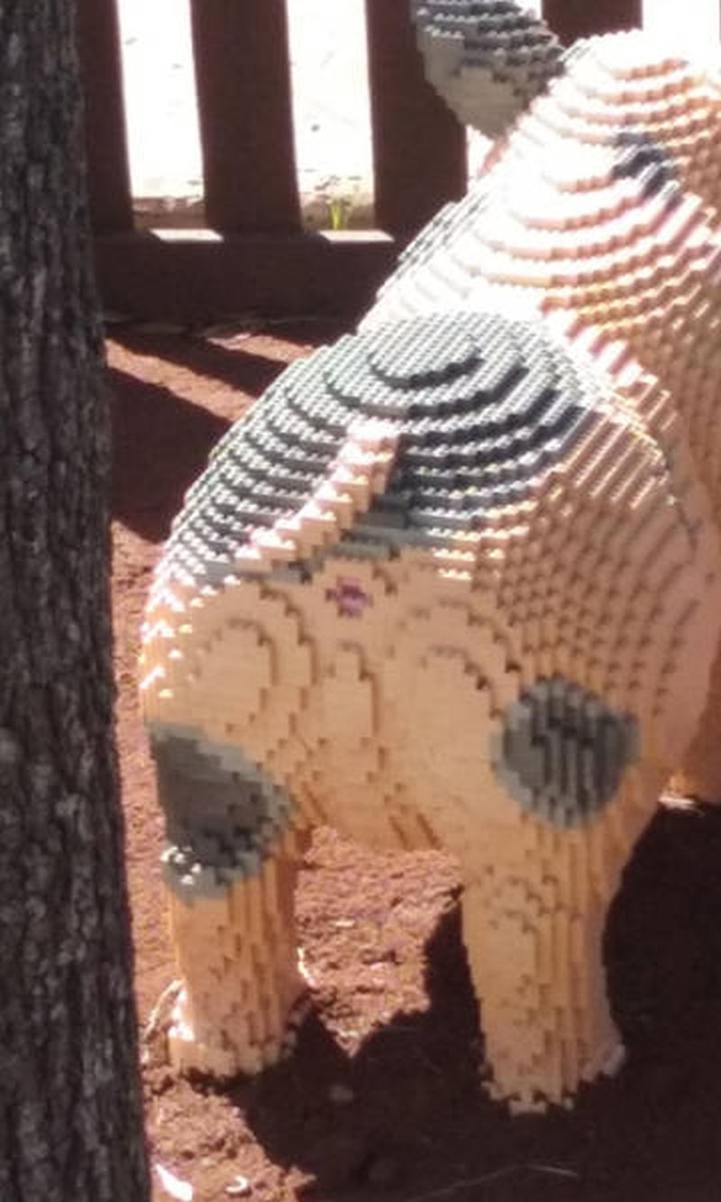 this lego dog has a well defined anus, that is all