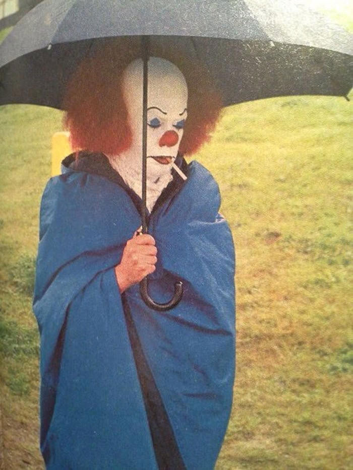 tim curry while filming it