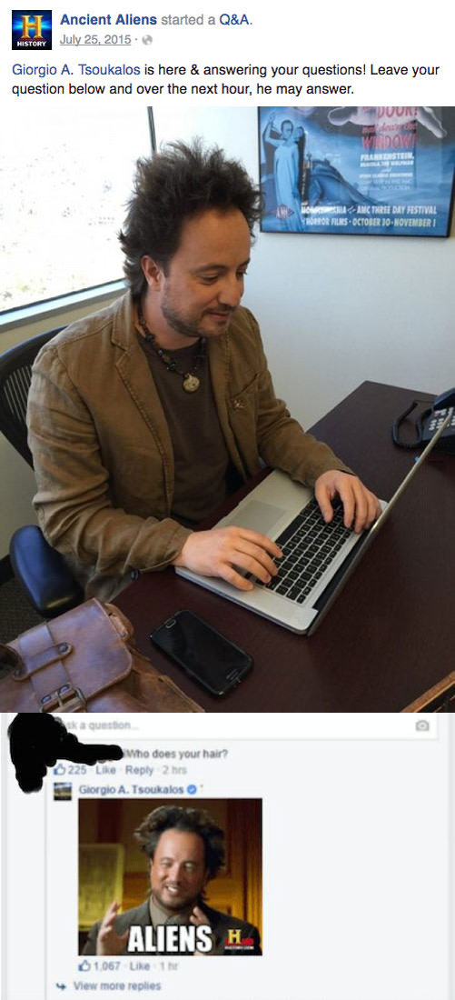 Giorgio A Tsoukalos Is Here Answering Your Questions - JustPost: Virtually  entertaining